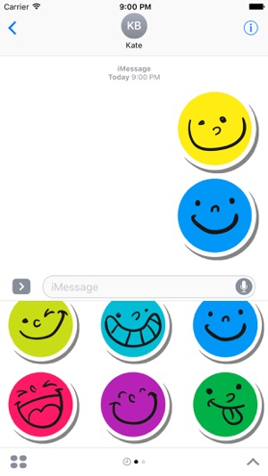 Funny Smile Stickers for iMessage(圖1)-速報App