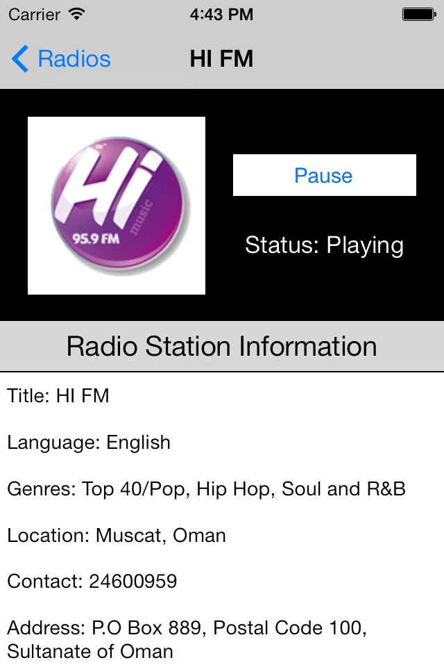 Oman Radio Live Player (Muscat / Arabic / عمان راديو / العربية) screenshot 4