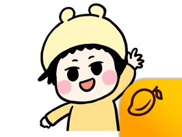 This is a sticker app of character Piyo Gumi, a pretty girl