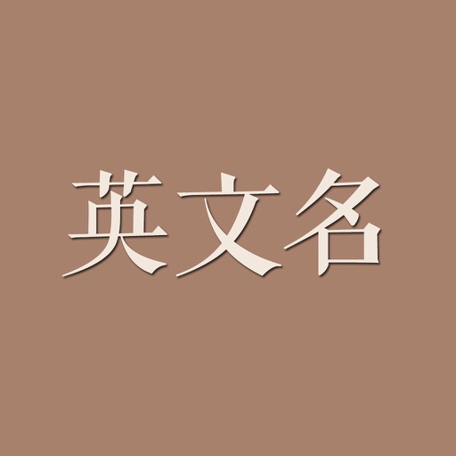 英文名 icon