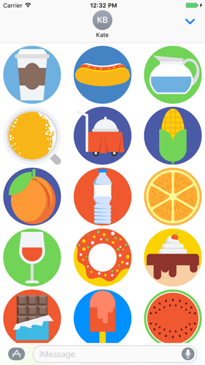 Food Stickers and Emojis for iMessage(圖2)-速報App