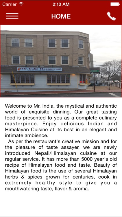 Mr. India Restaurant