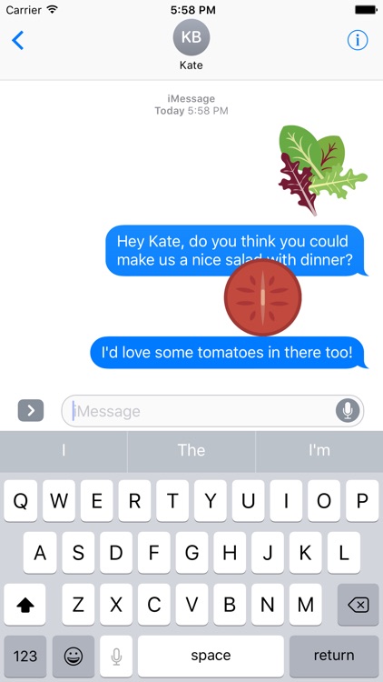 Vegetables Sticker Pack for iMessage screenshot-3