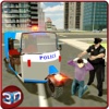 Police Tuk Tuk Rickshaw Simulator & Auto Driving