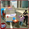 Icon Police Tuk Tuk Rickshaw Simulator & Auto Driving