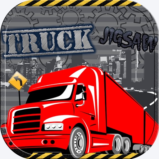 Play Crane & Monster Truck Cartoon Jigsaw Puzzles iOS App
