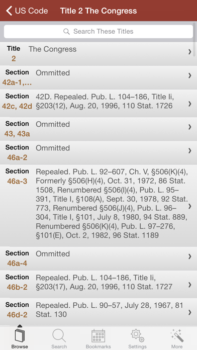 Screenshot #3 pour U.S. Federal Regulations