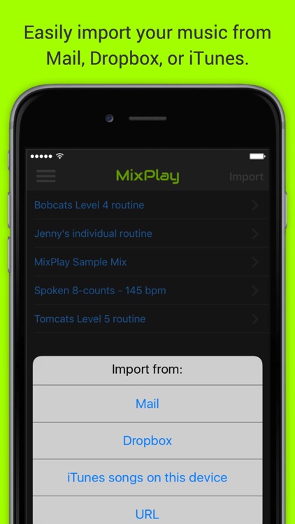 MixPlay Cheer and Dance Choreography Music Player