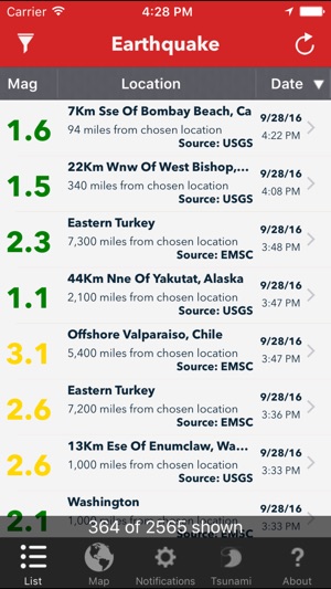 Earthquake Lite - Realtime Tracking App(圖1)-速報App