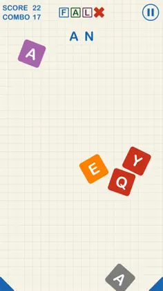 Letter Fall: Swipe Letters - Screenshot 2