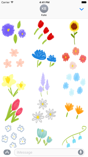 Flower stickers for iMessage - photo emoji flowers(圖2)-速報App