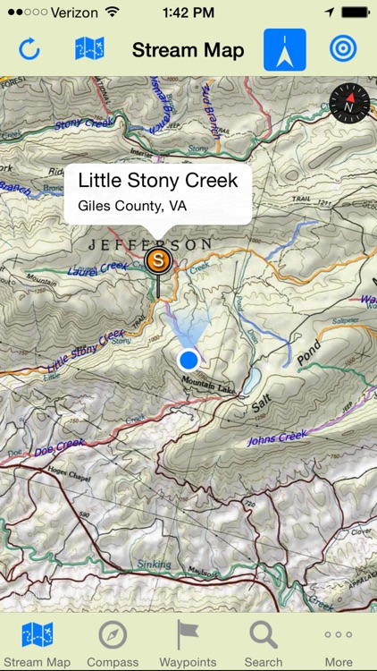 Stream Map USA - Southeast