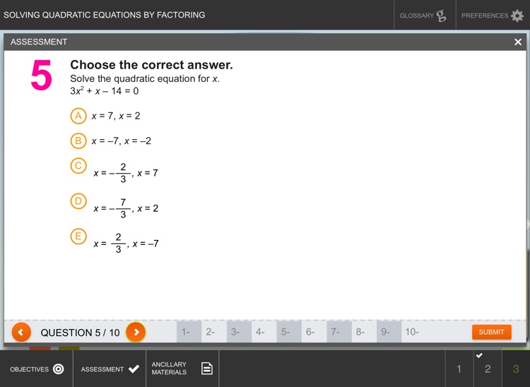 Solve Quad Eq's by Factoring screenshot-4