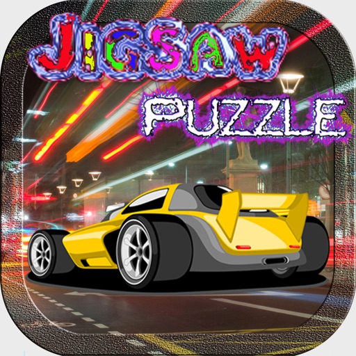 Car Race and Motor Tuck Jigsaw Puzzle for Kid Boy Icon
