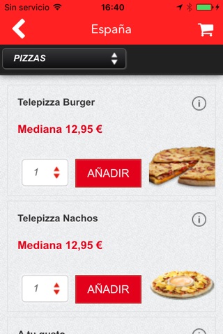 Telepizza - Comida a domicilio screenshot 2