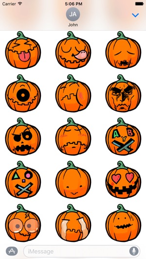 Funny Halloween Pumpkin Sticker(圖4)-速報App