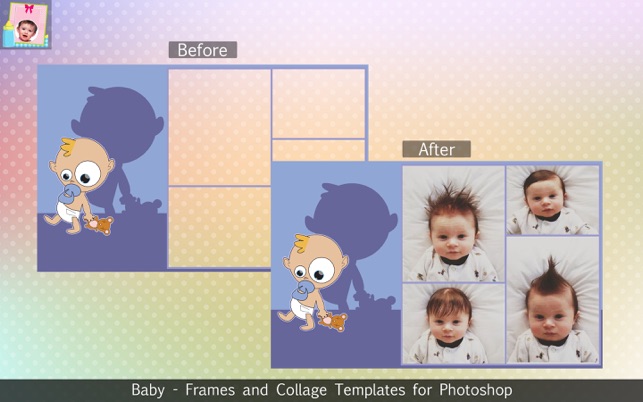 Baby - Frames and Collage Templates for Photoshop(圖3)-速報App