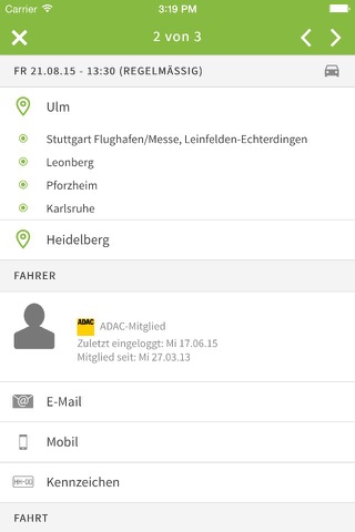 Fahrgemeinschaft screenshot 4