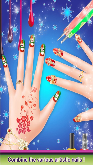 How to cancel & delete Christmas Nail Salon - Delicate Manicure Art Games from iphone & ipad 1