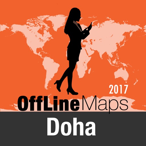 Doha Offline Map and Travel Trip Guide icon