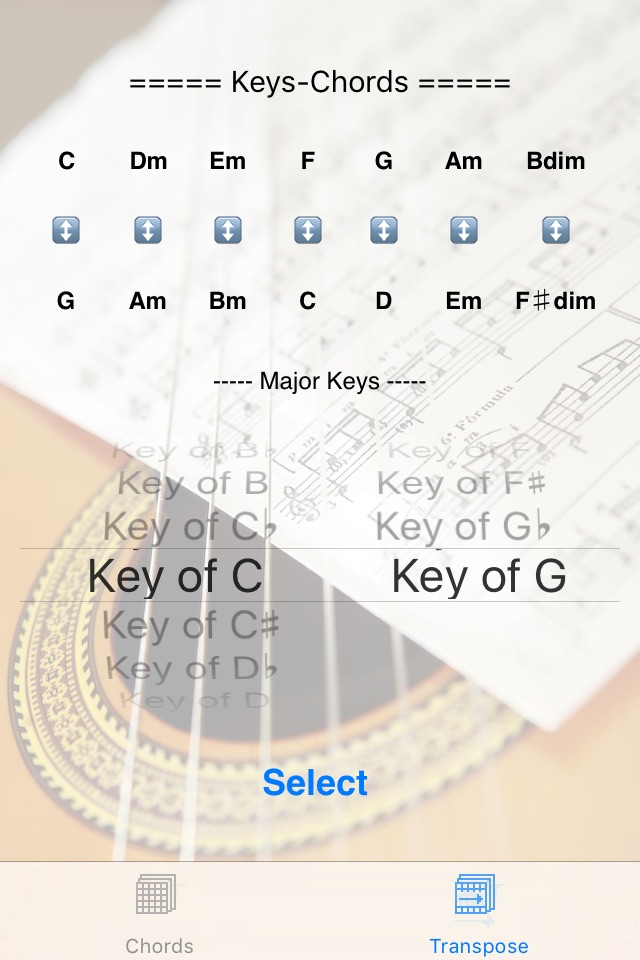 Keys-Chords screenshot 2