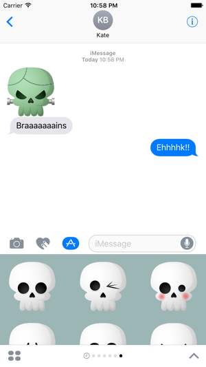 Skully Emoji Stickers(圖5)-速報App