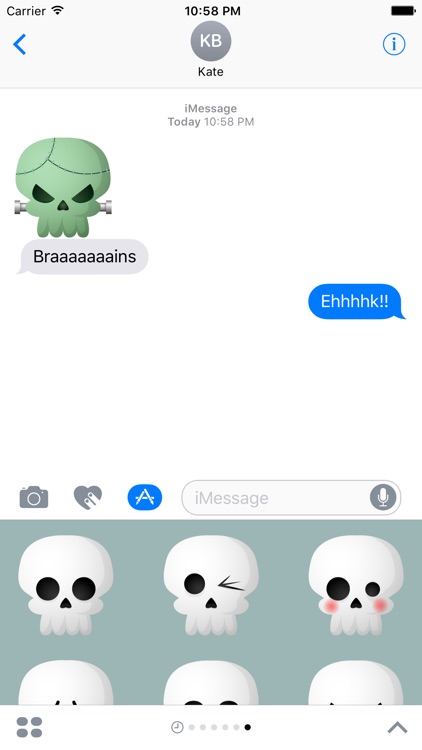 Skully Emoji Stickers screenshot-4