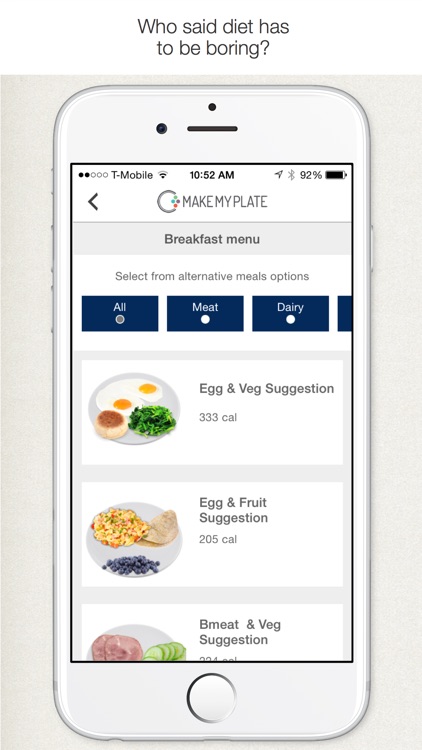 MakeMyPlate - Weight loss & healthy diet meal plan screenshot-3