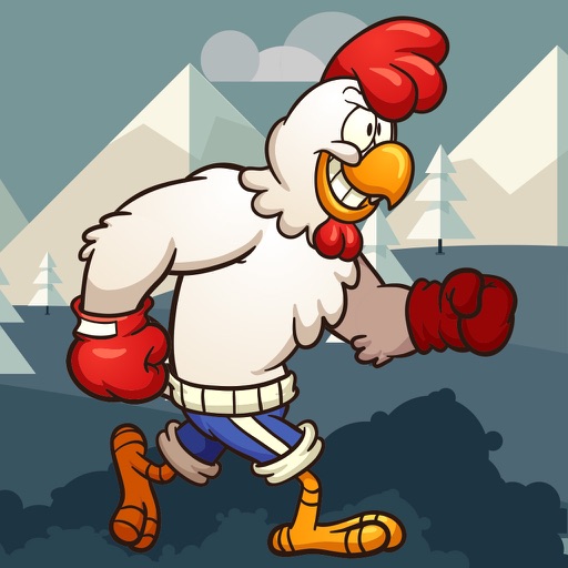 Chicken Boxer Run ~ Adventure Cliffy Runner Games Icon