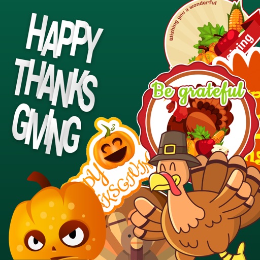 Thanksgiving Stickers - Celebrate with images icon