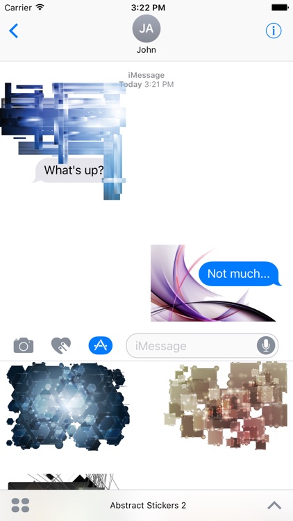 Abstract Stickers Pack For iMessage