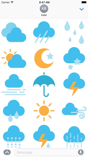 Text Weather Stickers for iMessage(圖2)-速報App