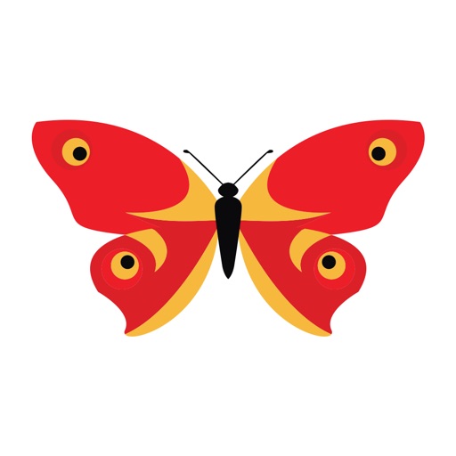 Color Butterfly Stickers for iMessage iOS App