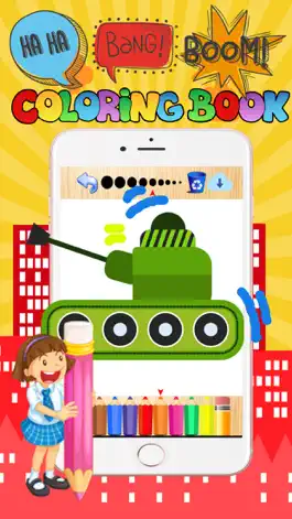 Game screenshot Vehicle coloring book free crayon game for kids apk