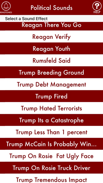 POLITICAL SOUNDS: Trump, Clinton, Obama, Bush
