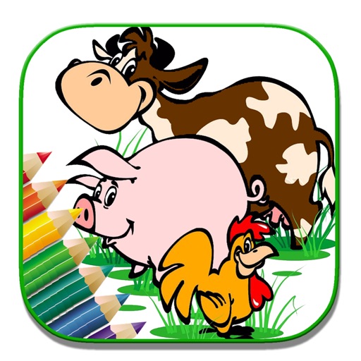 Coloring Page For Farm Kingdom Game Kids Edition Icon