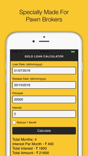 Gold Loan Calculator(圖2)-速報App