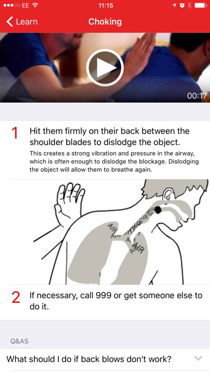 First aid by British Red Cross