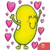 Just Bean Happy: #1 English and Japanese stickers