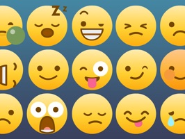 Animated everlasting classic yellow funny faces