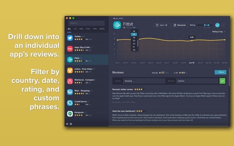 Review Command - Track app ratings thumbnail 1