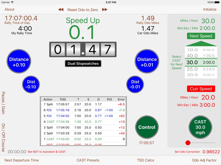 TSD Rally Computer screenshot-3