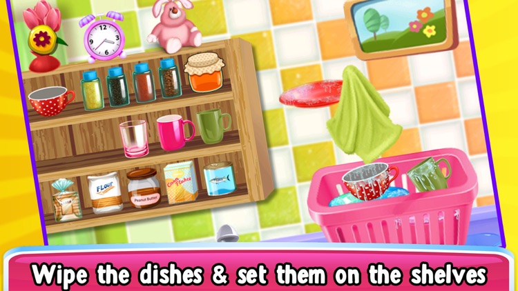 Princess Doll House Kitchen Cleaning screenshot-4