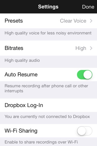 ClearRecord Lite – Noise free voice recorder screenshot 2