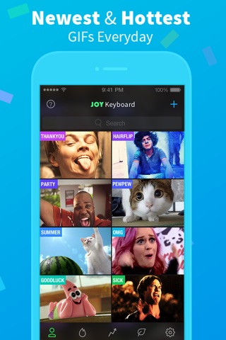 Joy Keyboard - animated GIFs, stickers and emojis screenshot 3