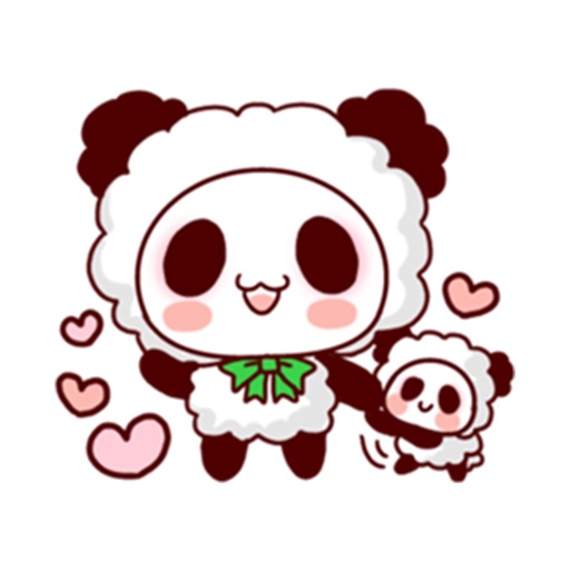 Panda Family Sticker