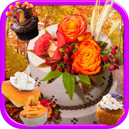 Thanksgiving Cake Maker Make & Bake Dessert Food Icon