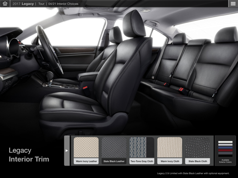 2017 Subaru Legacy Guided Tour screenshot 3