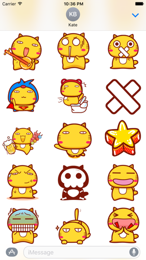 Hami cat sticker pack for iMessage(圖2)-速報App