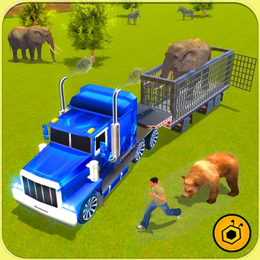 Zoo Animals Transporter Truck parking Simulator 3D Icon